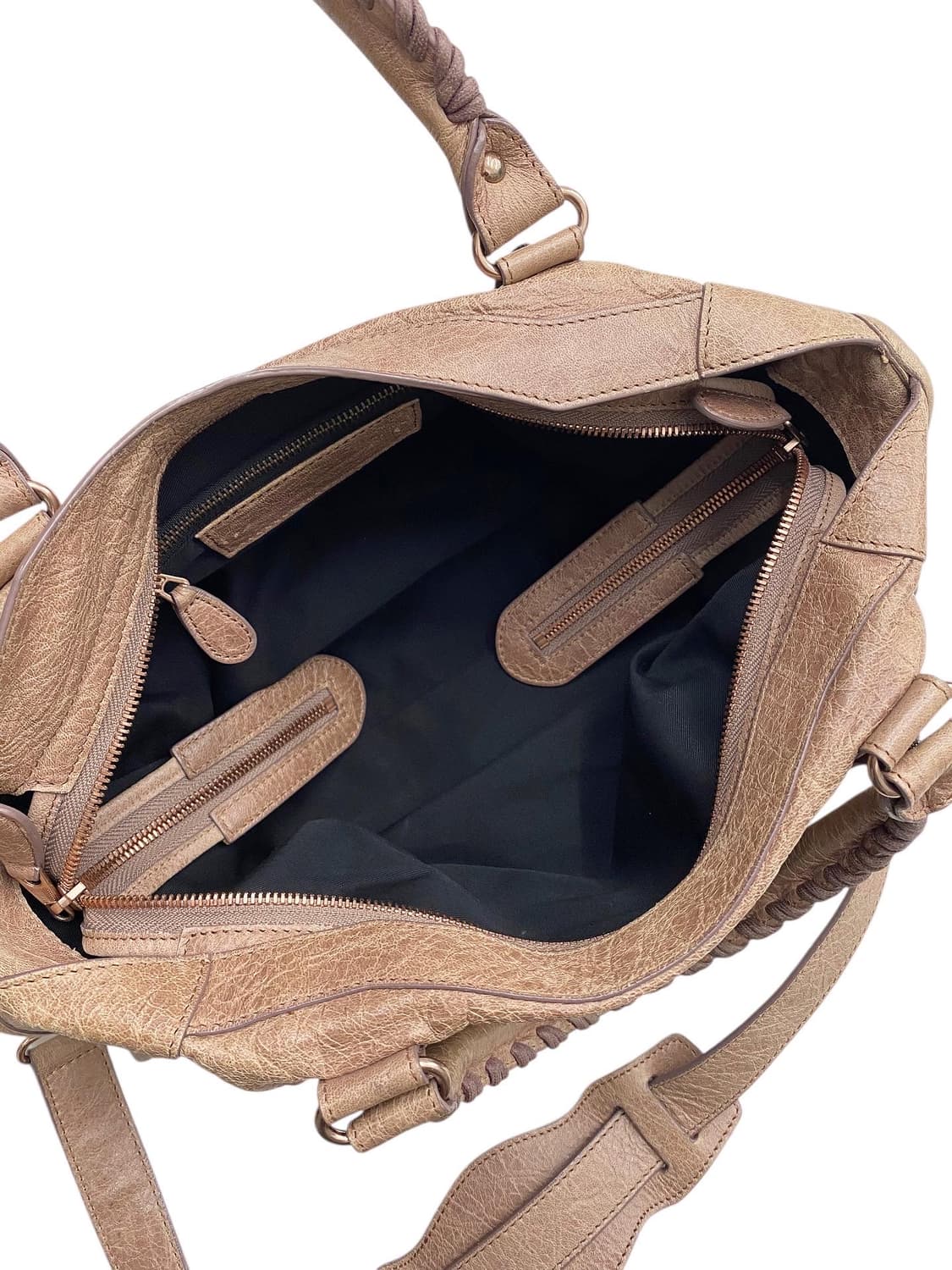 빈티지 레더 모터백 상품이미지3