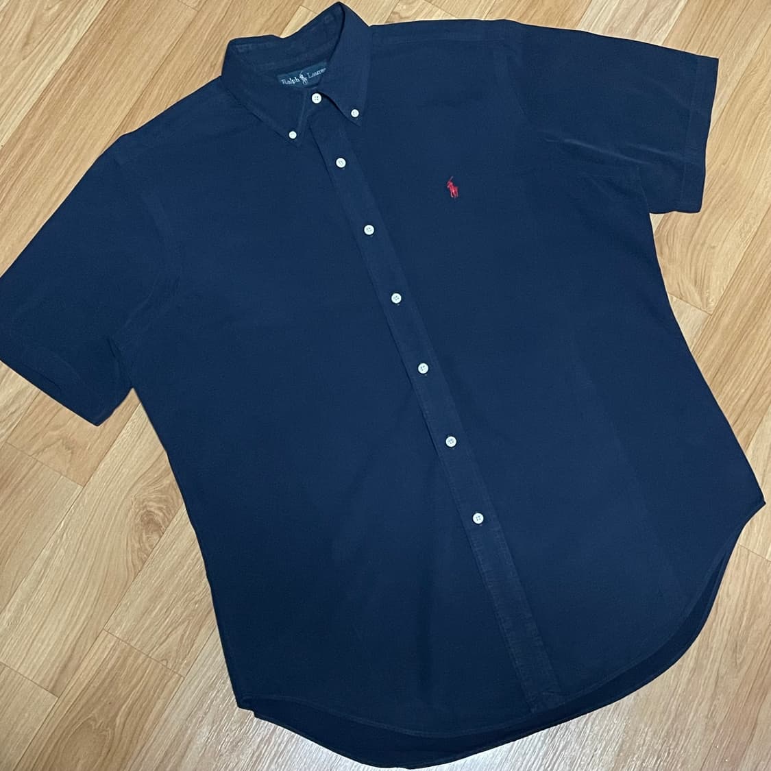 [110] 폴로 랄프로렌 네이비 포플린 반팔셔츠 상품이미지6