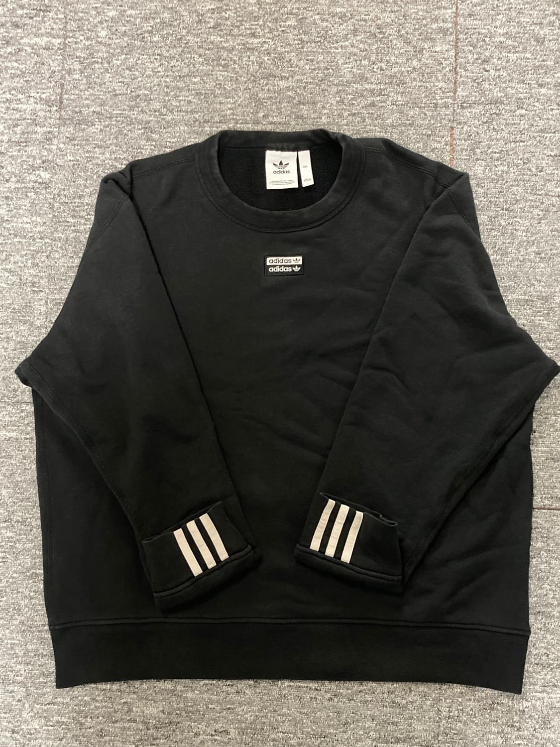 아디다스 블랙 맨투맨 2XL 상품이미지1