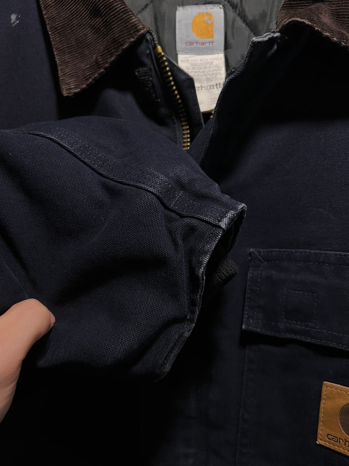 [XL]칼하트 USA 아크틱 트레디셔널 미드나잇 네이비 워크 자켓 상품이미지6