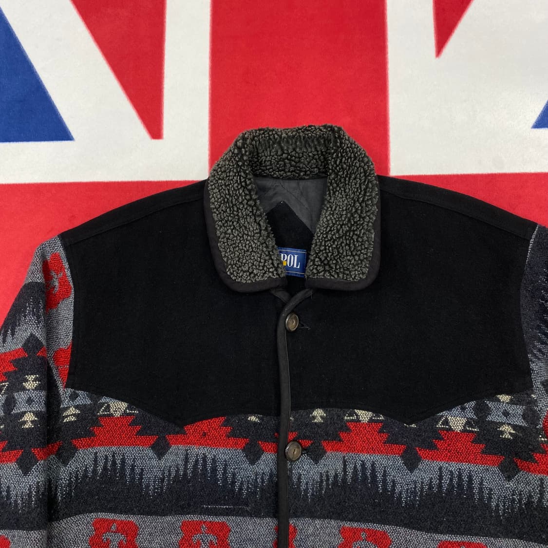 빈티지 나바호 패턴 코트 100 상품이미지4