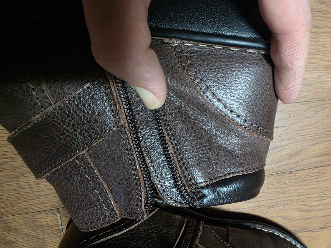 허시파피 여성 가죽 앵글 부츠 상품이미지6