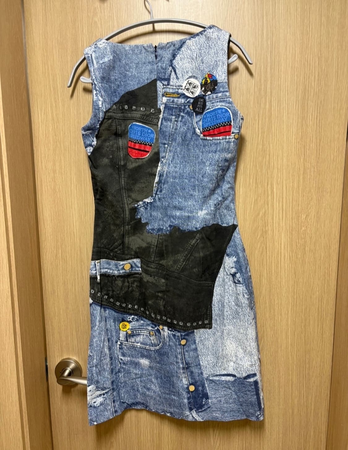 빈티지 디올 데님프린팅 원피스 상품이미지2