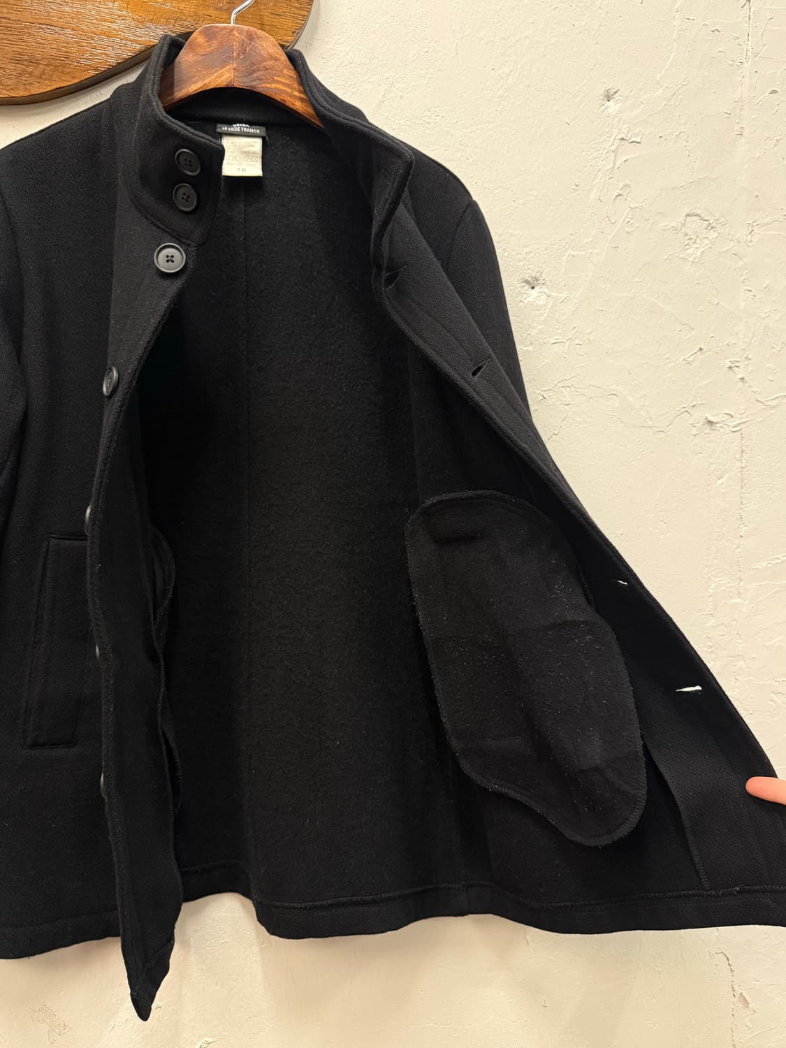 Vétra Wool Blend Stand Collar Work Jacke 상품이미지5