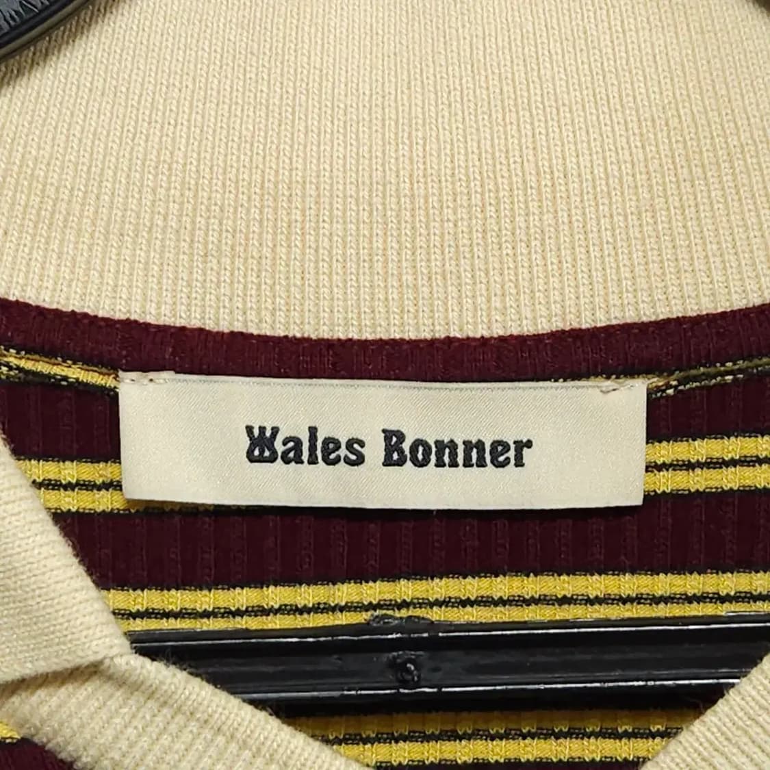 영국 디자이너 WALES BONNER 웨일스보너 스트라이프 카라 롱슬리브 상품이미지8