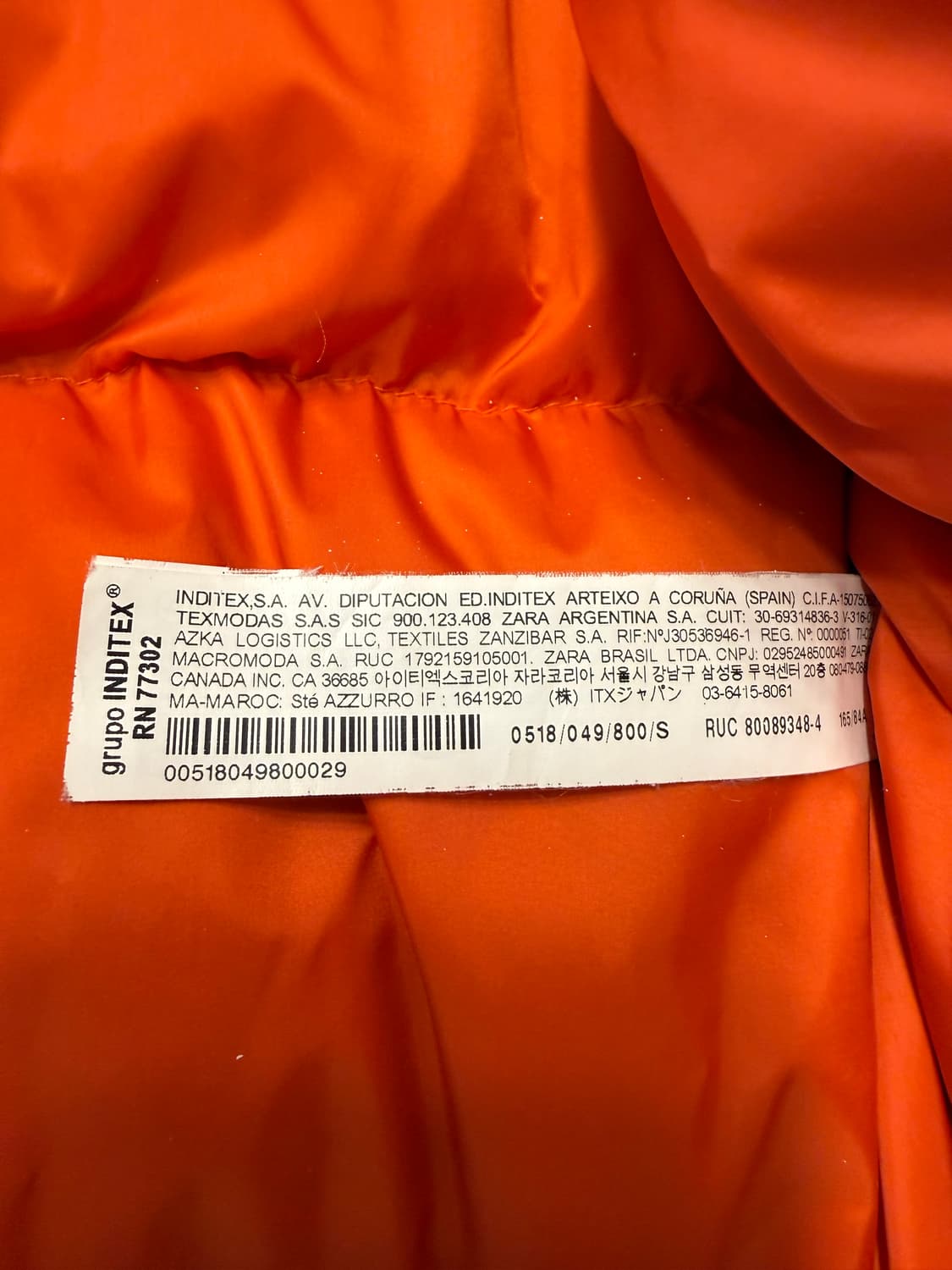 자라 X 아더에러 구스 봄버 패딩 상품이미지5