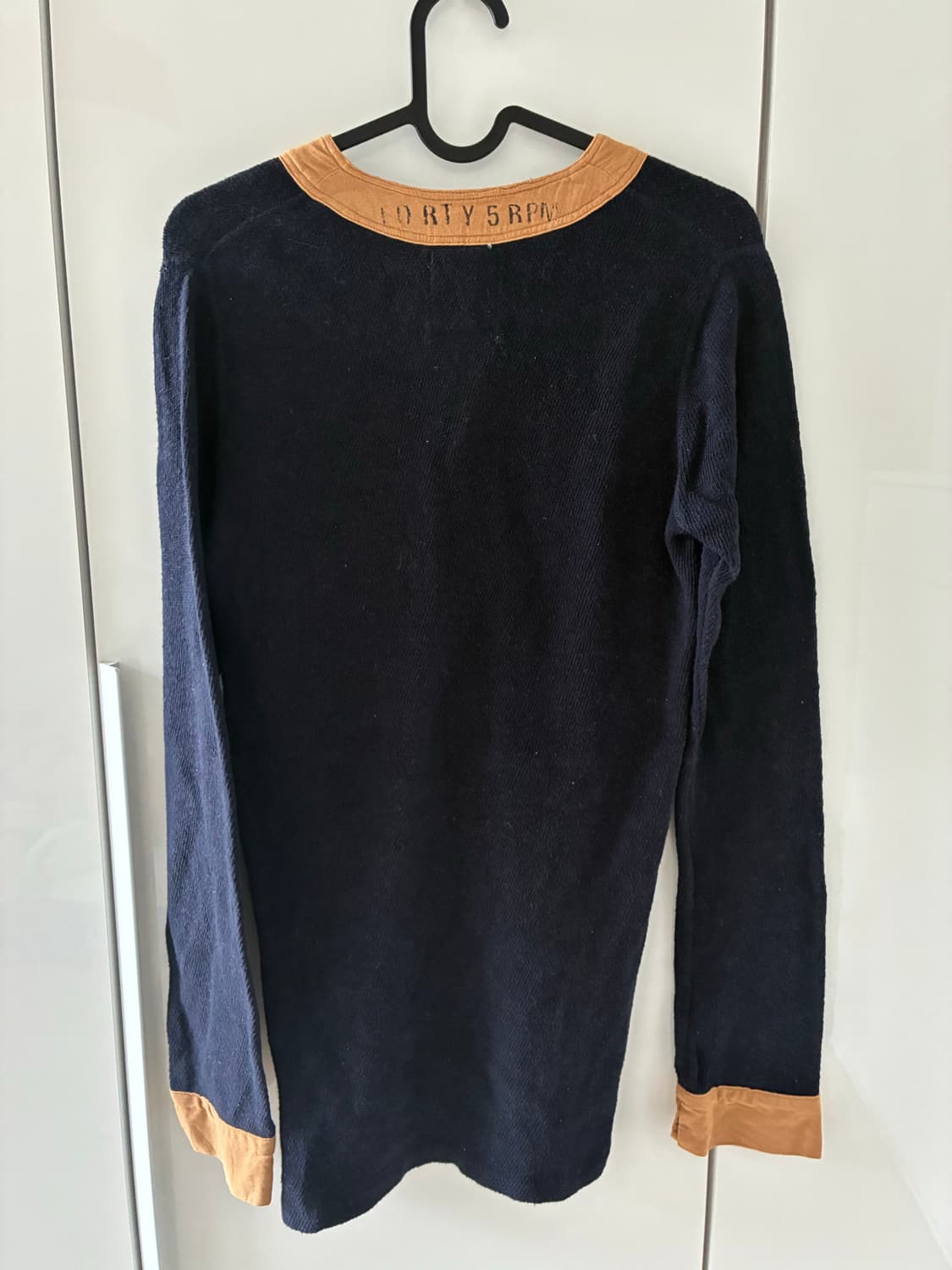 45RPM(포티파이브알피엠) 코튼 니트 가디건 네이비 상품이미지2