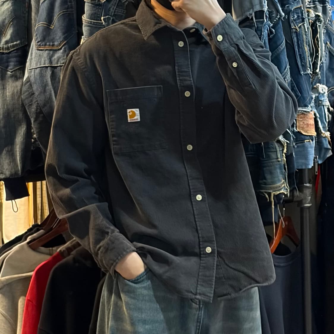 [NO.9] 칼하트 코듀로이 긴팔셔츠 상품이미지4