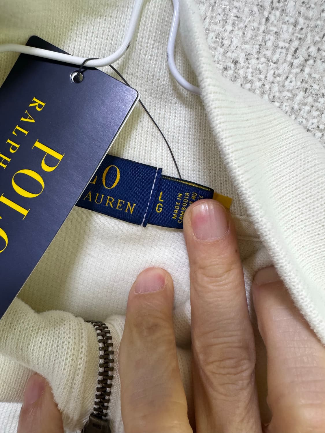 폴로 랄프로렌 반집업 티셔츠 L(새제품) 상품이미지6