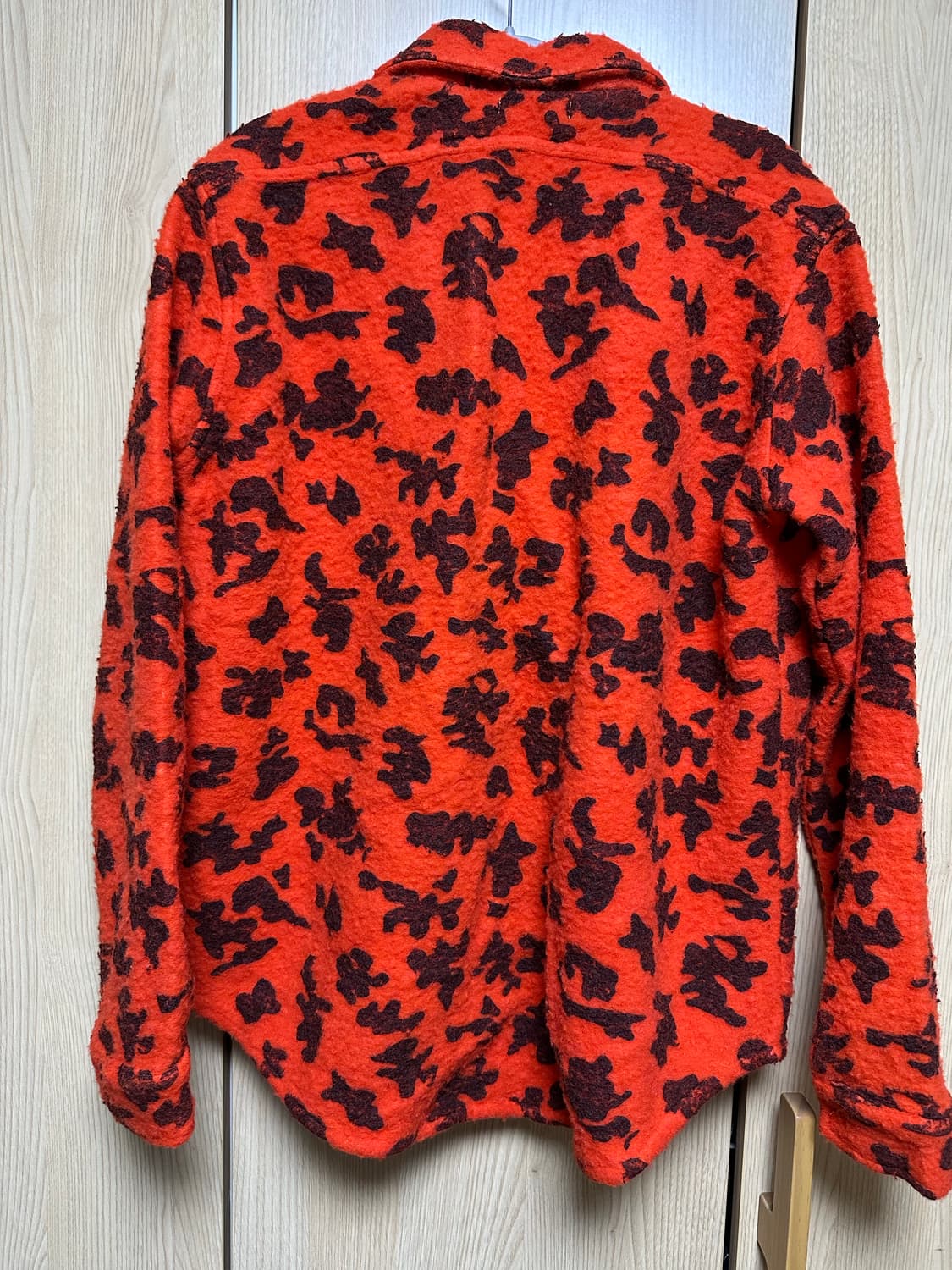 Erl 오랜지 레오파드 셔츠 m 상품이미지6