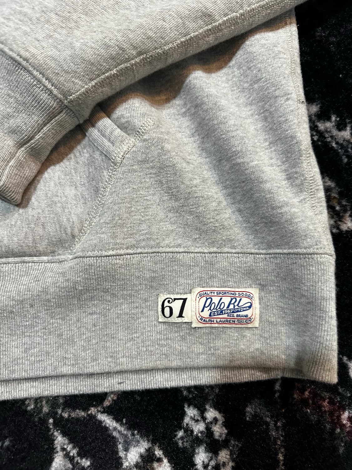 폴로 랄프로렌 펠트 빅 아치로고 후드티 상품이미지2