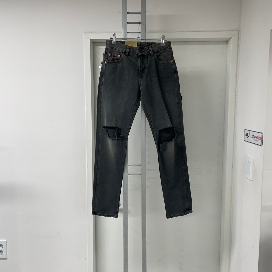 리바이스 505 흑청 데님 팬츠 W26(W) 상품이미지5
