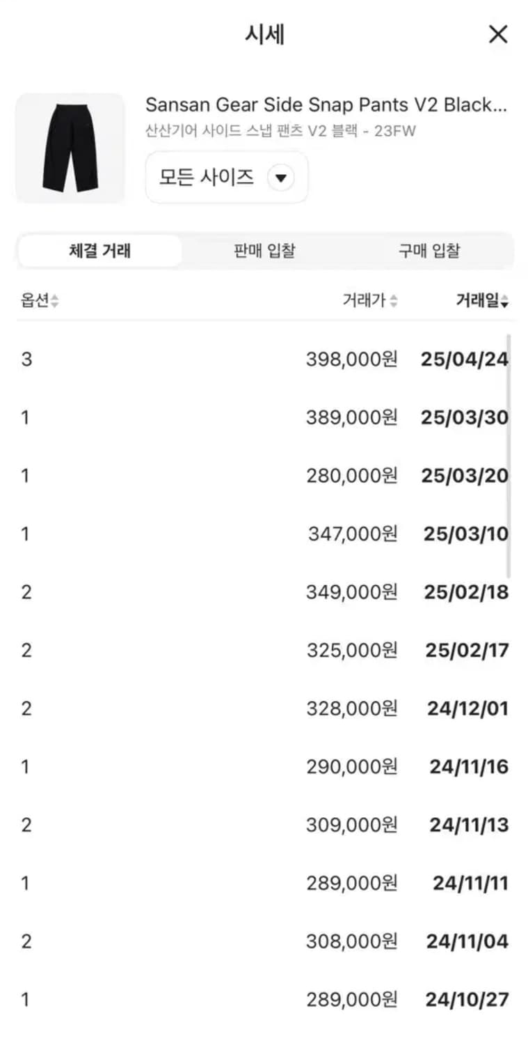 산산기어 사이드스냅 23fw 팬츠 상품이미지2