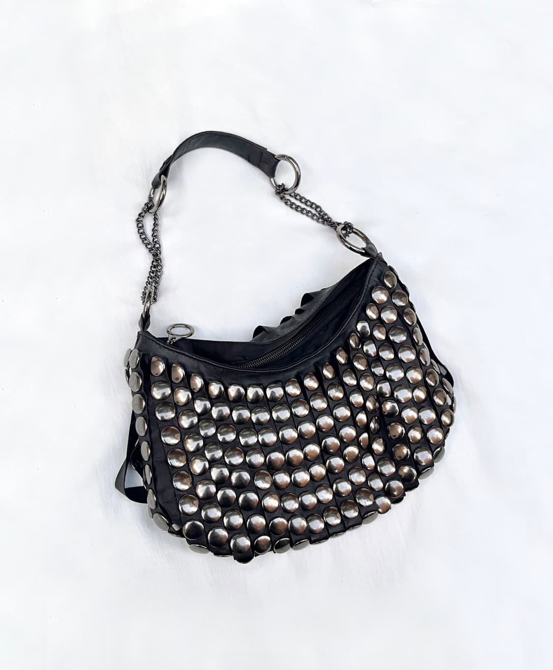 Stud leather chain bag 상품이미지1
