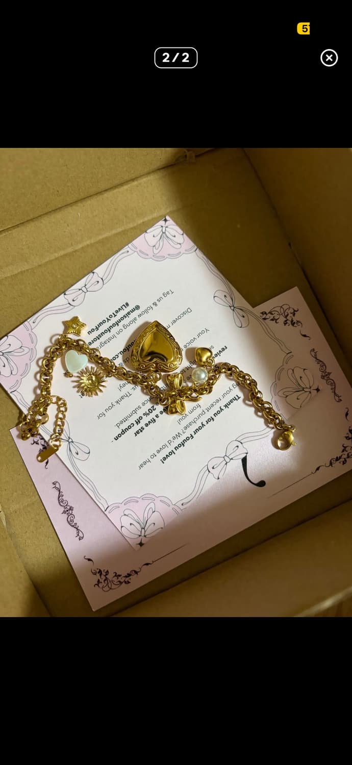 Masion foufou Jill Heart Locket Bracelet 상품이미지1