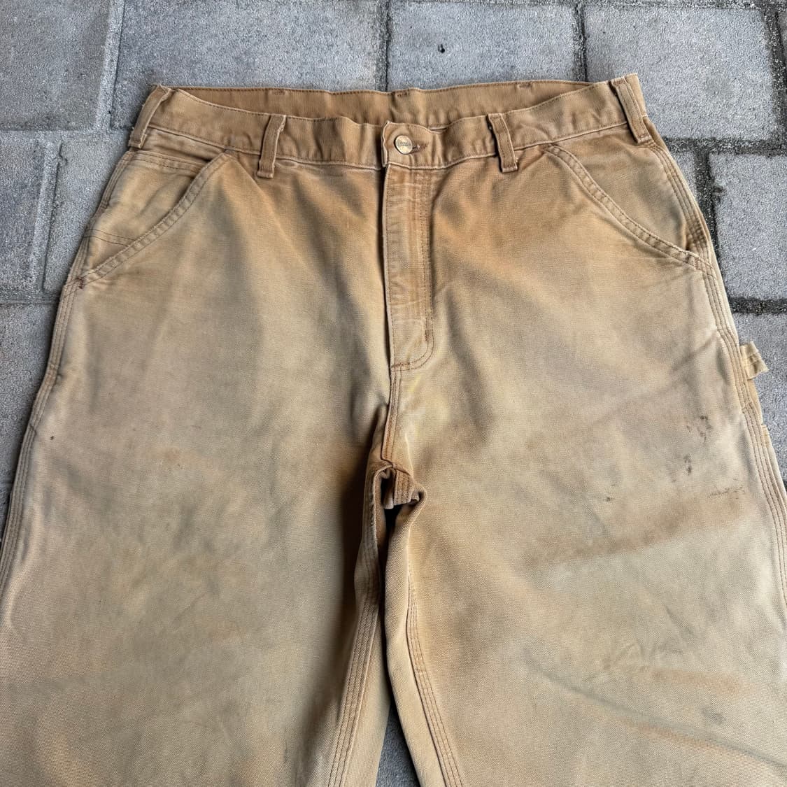 칼하트 B11 BRN 싱글니 카펜터 워크 팬츠 상품이미지3