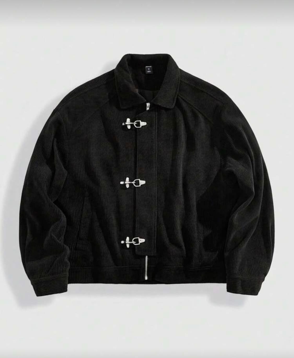 코듀로이 버클 세미크롭 핀터 자켓 상품이미지1