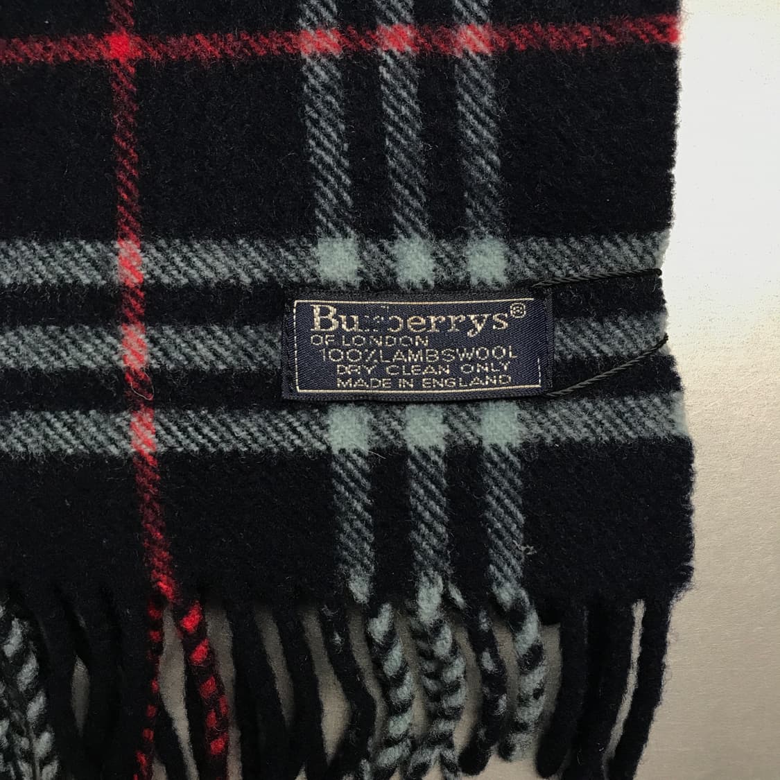 버버리 정품 램스울 머플러 네이비 상품이미지4