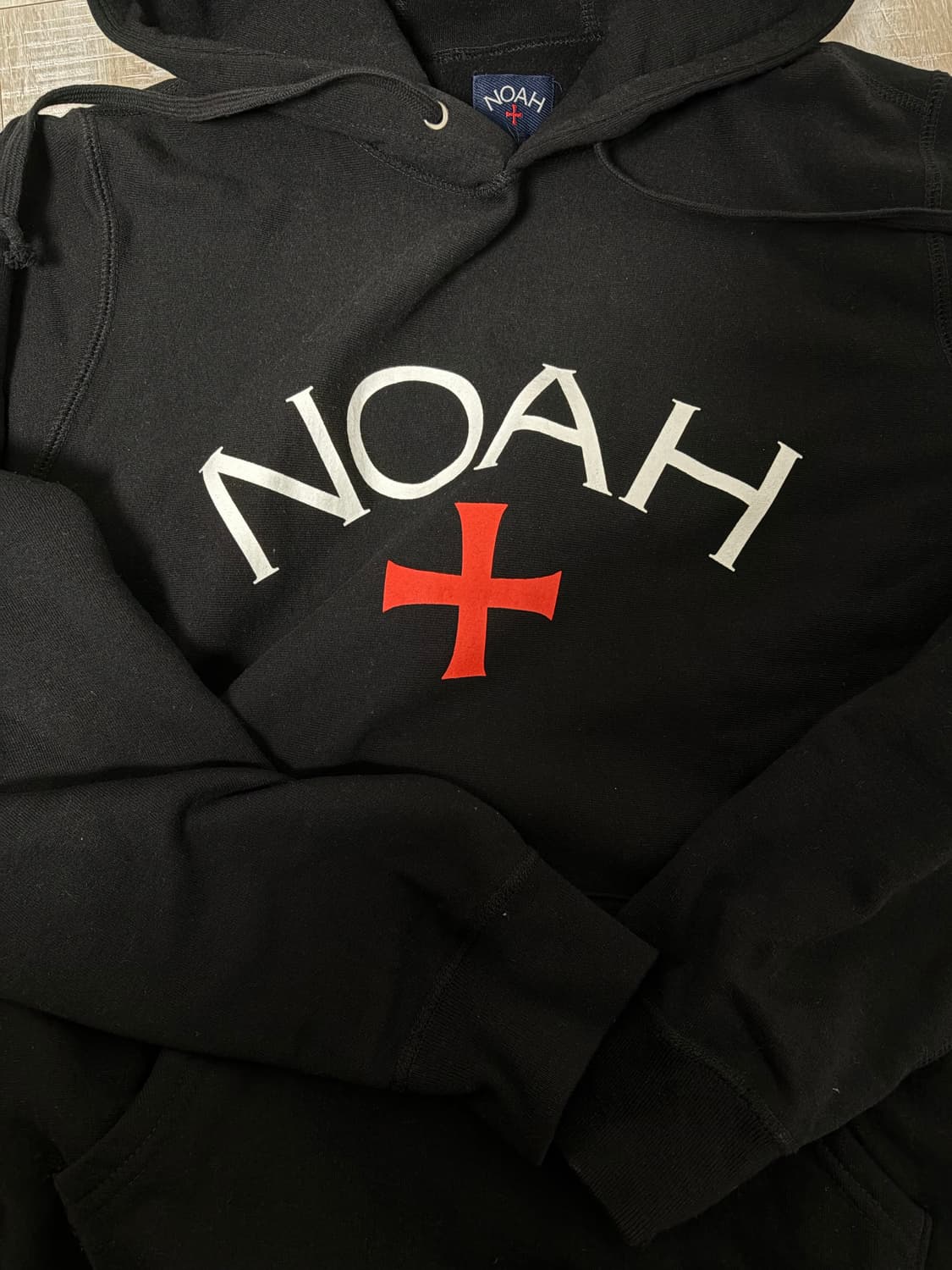 [L] noah 노아 코어 로고 후드 블랙 상품이미지2