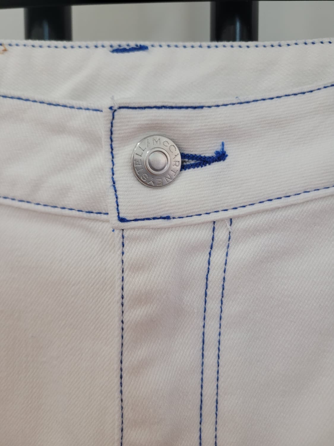 스텔라 맥카트니 하이웨이스트 화이트 데님 반바지 27사이즈 상품이미지2