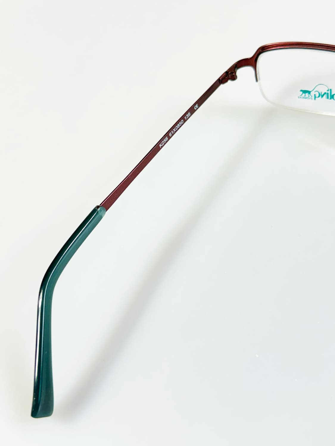 KIPLING 딥브라운 메탈 반무테 스퀘어 빈티지 안경 상품이미지7