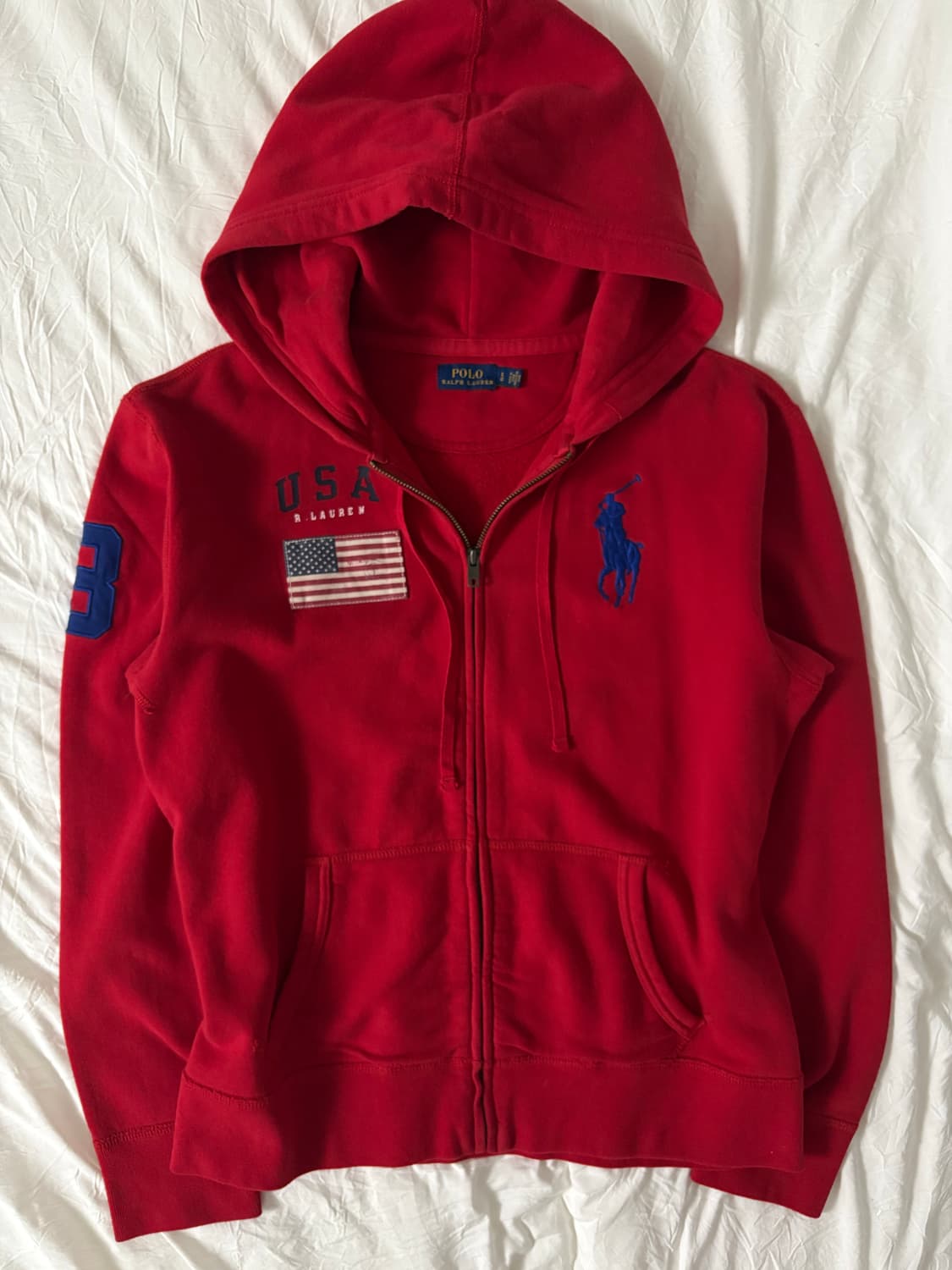 폴로 빅포니 성조기 후드집업 상품이미지1