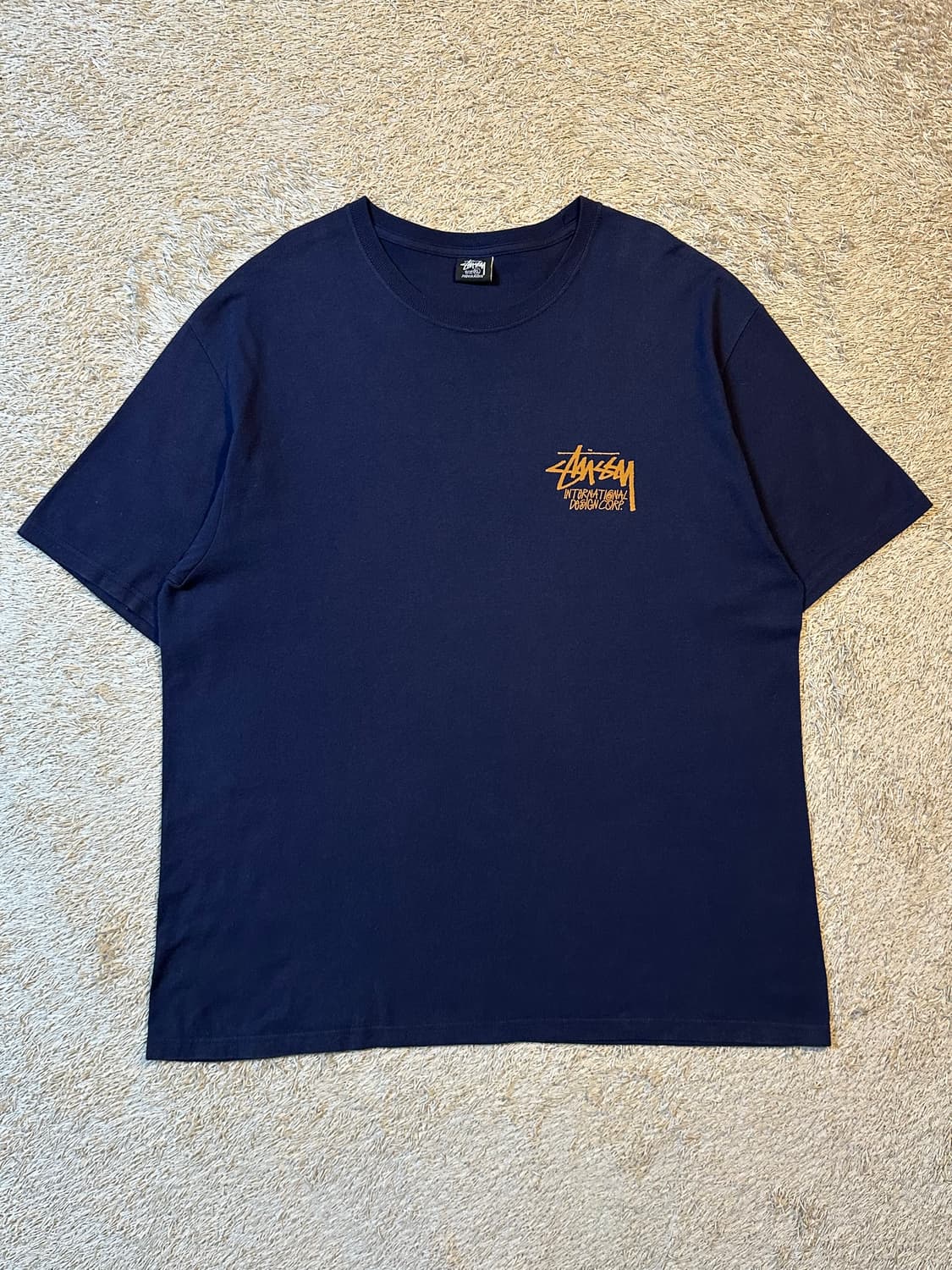 스투시 STUSSY 마스크드 반팔 티셔츠 네이비 상품이미지3