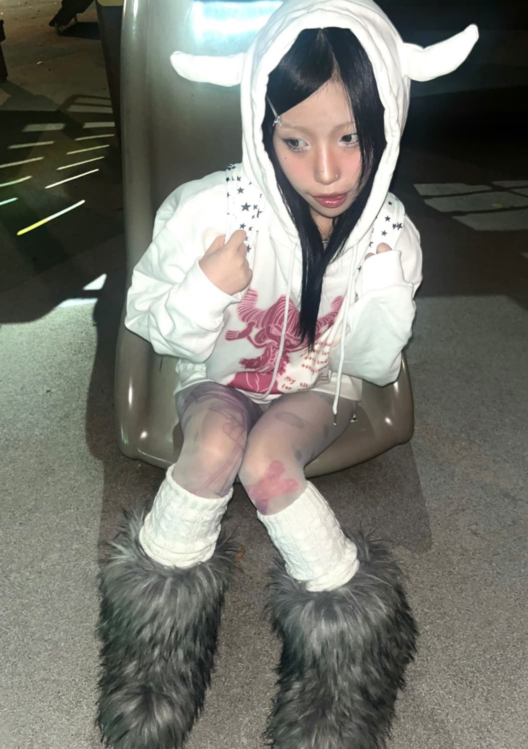 하이호 체리 후드티 새상품  상품이미지1