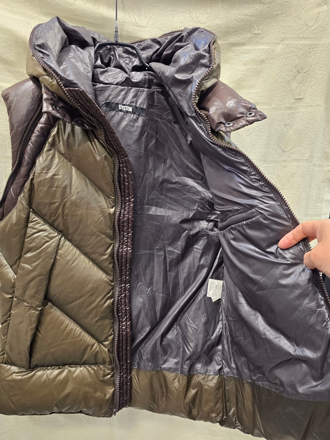한섬 시스템 SYSTEM 구스다운패딩 조끼 55~66 상품이미지5