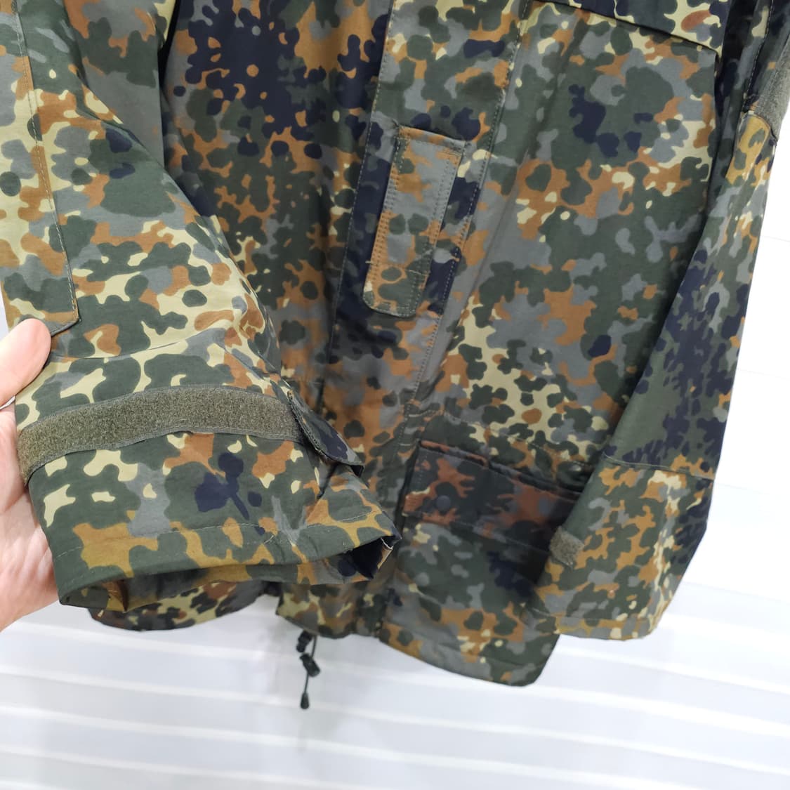 밀텍(Mil-Tec) 독일군 플렉탄 카모 방수 자켓- M-L 정도 상품이미지3