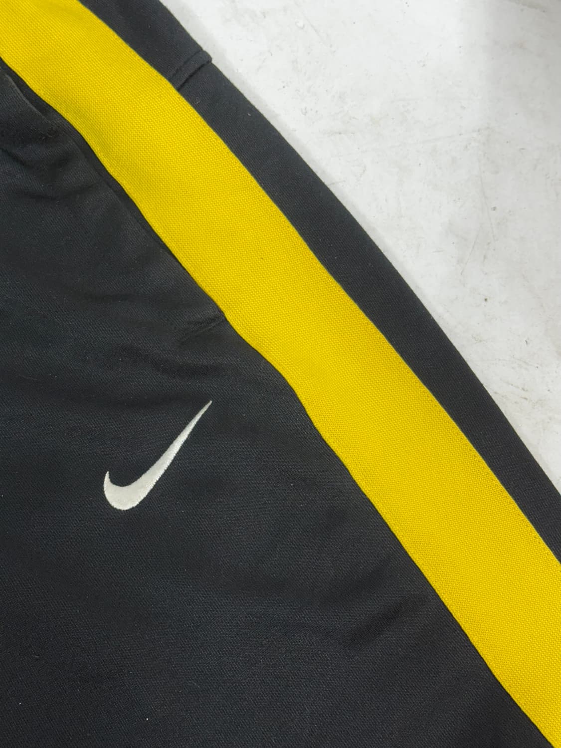 나이키 블랙 와이드 옐로우 사이드 라인 트레이닝 팬츠 추리닝 바지 XL 상품이미지6