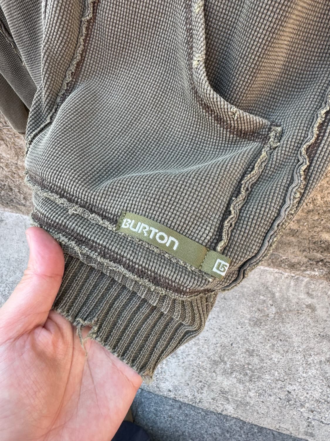 Burton 와플 텍스처 디스트로이드 후드집업 상품이미지9