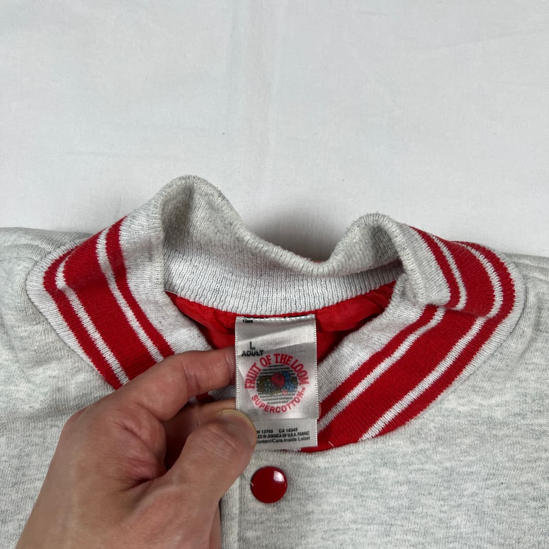 90‘s 베티붑 betty boop 카툰 그래픽 스웻 바시티자켓 상품이미지8