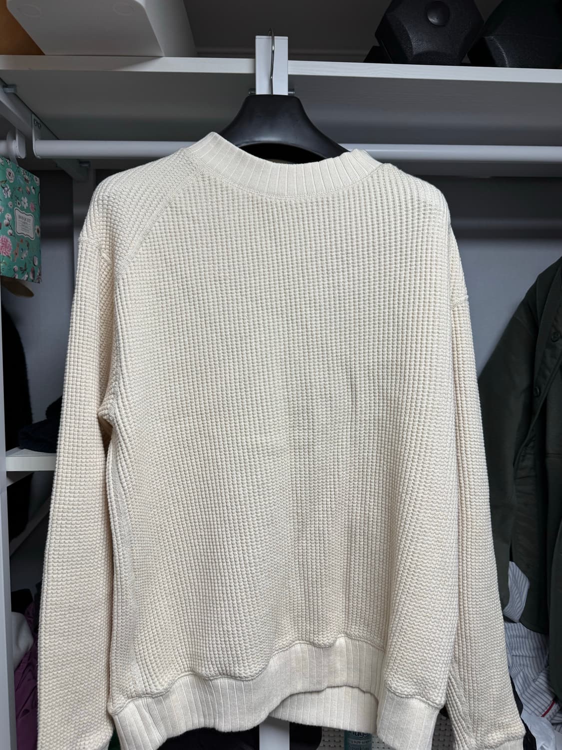 잭맨 와플 미드넥 에크루 XXL 상품이미지4