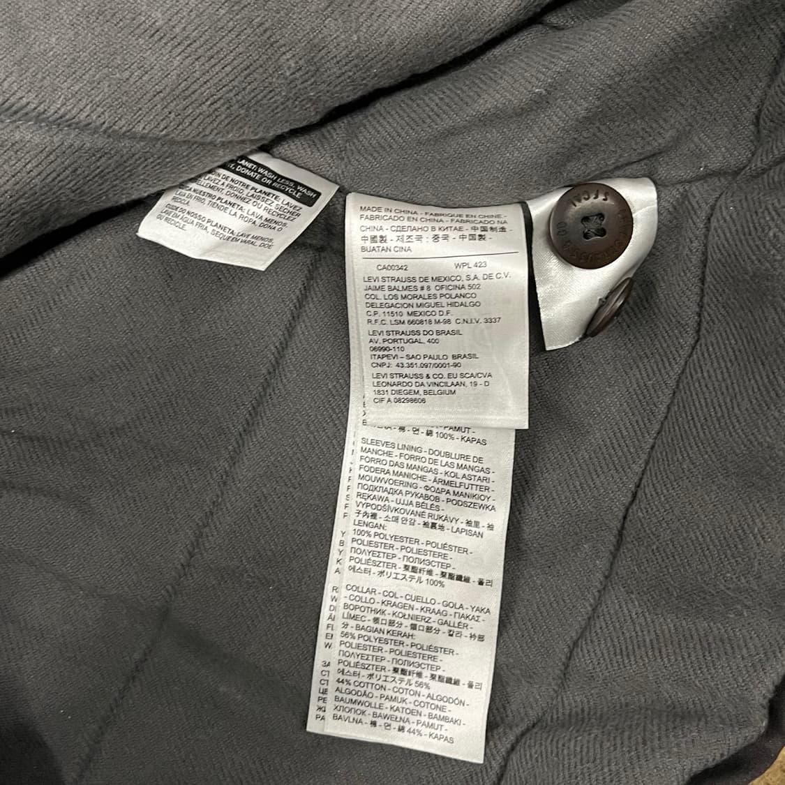 [정품/S] 리바이스 블랙 코듀로이 칼라 자켓 b15 상품이미지6