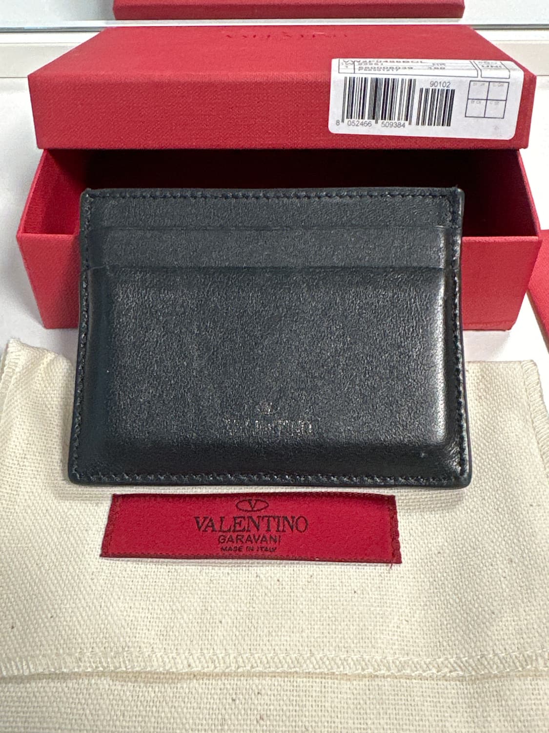 발렌티노 블랙 스터드 카드지갑 풀세트 상품이미지2