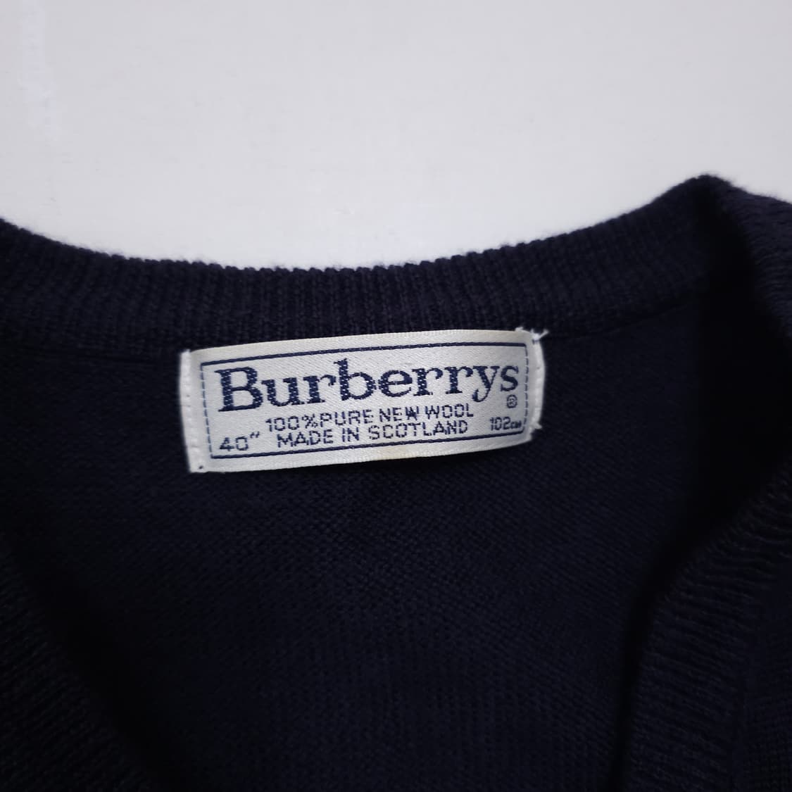버버리 스코틀랜드 울 베스트 상품이미지3