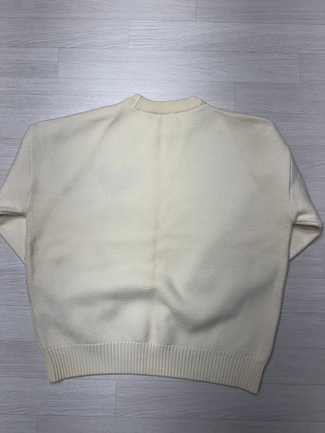 아미 빅하트 로고 울 니트 XL 판매합니다! 상품이미지2