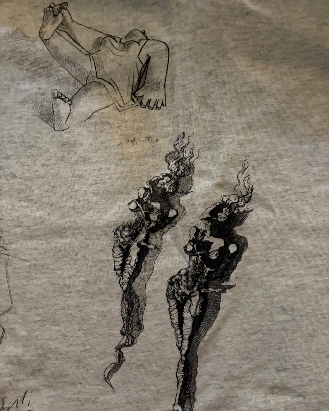 90s salvador dail art t shirt 상품이미지5