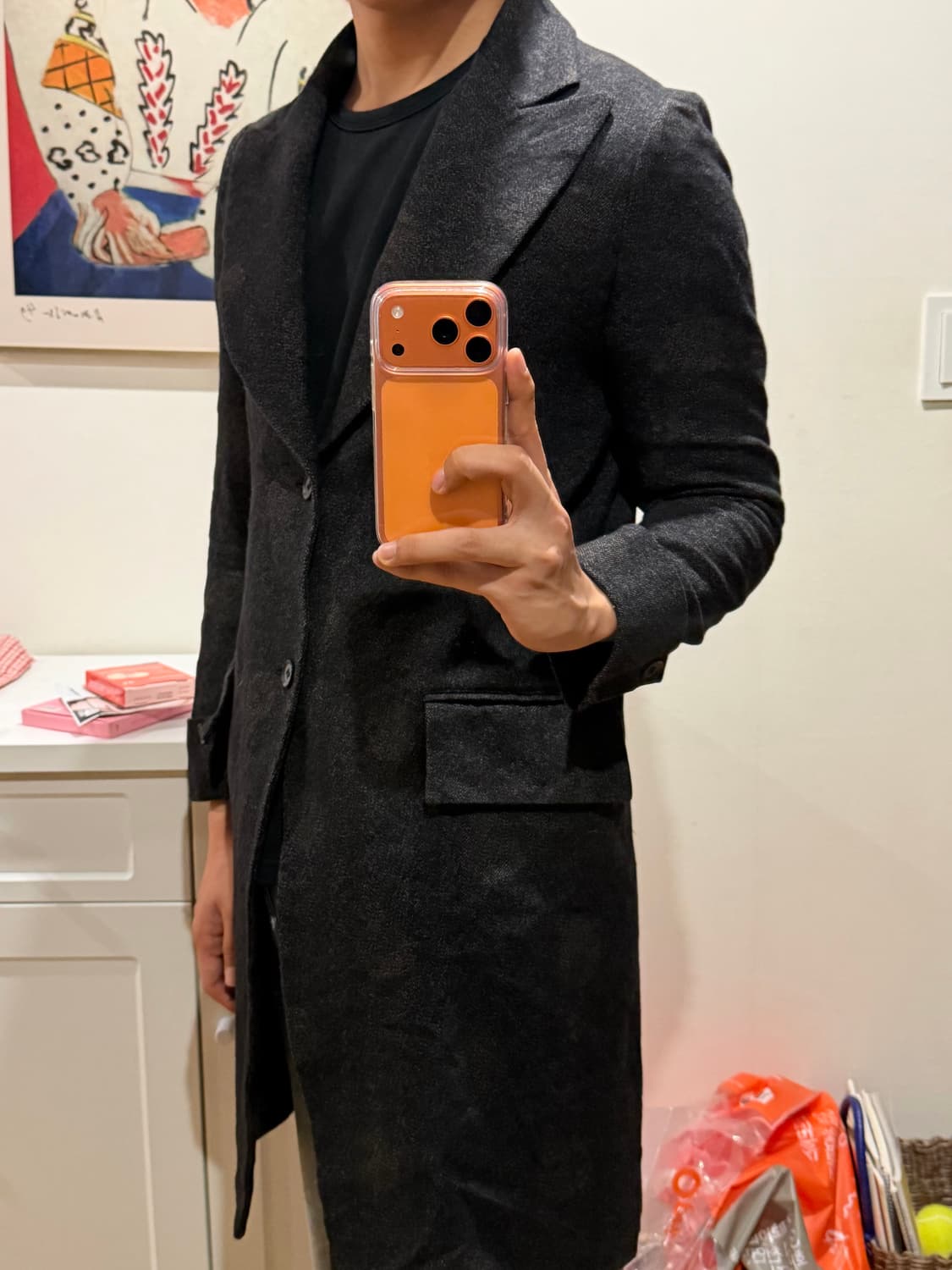 +NOIR dot jacquard coat 상품이미지3