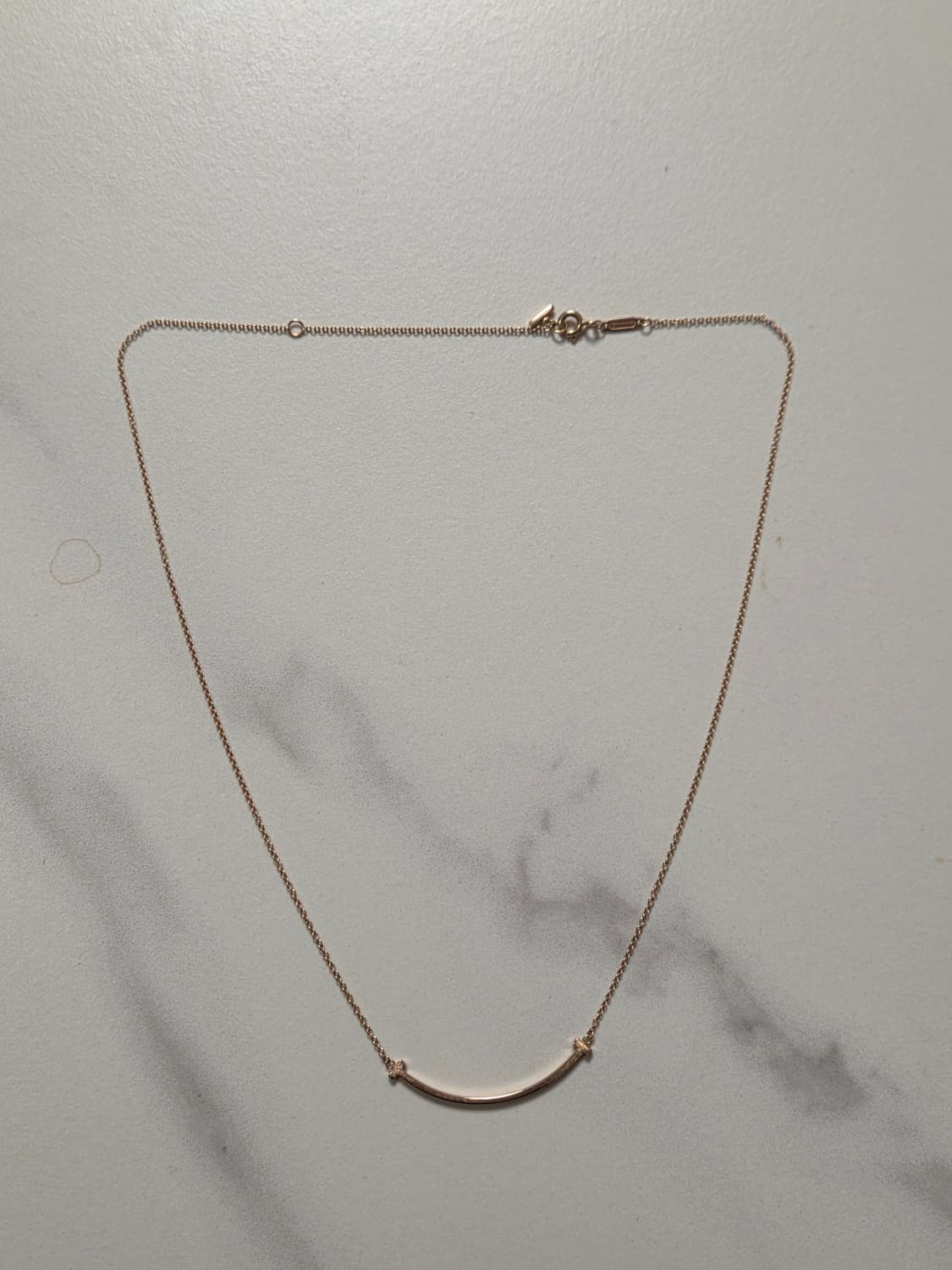 [정품] 티파니 T 스마일 로즈골드 스몰 목걸이 상품이미지2