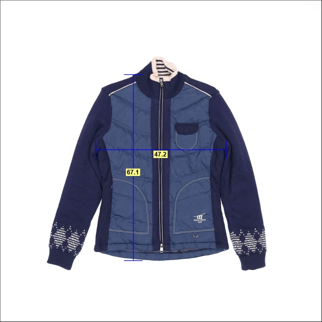 [100] 헨리코튼 골프 덕다운 방풍 니트집업 1212H1 상품이미지6