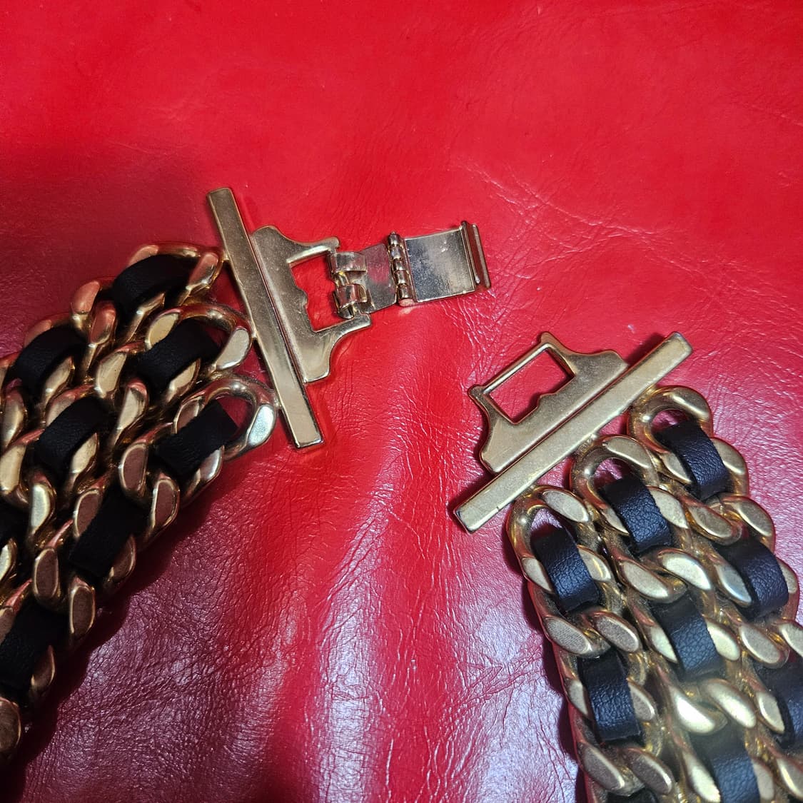 Vintage Gold Leather 레이어드 네크리스 상품이미지5