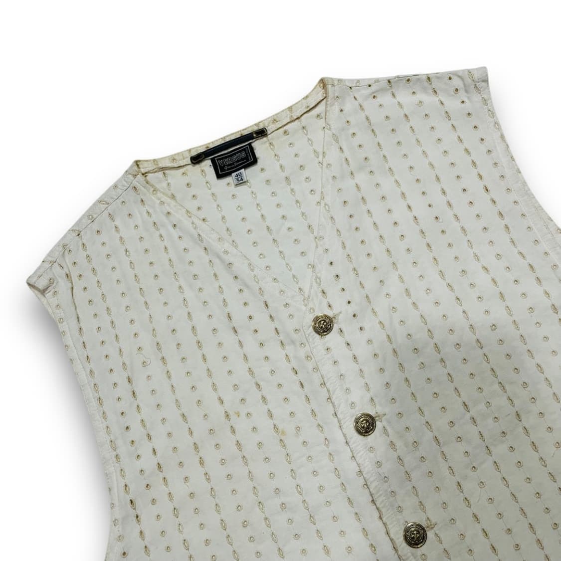 베르수스 베르사체 90s 금장 라이언 버튼 조끼/베스트 상품이미지2