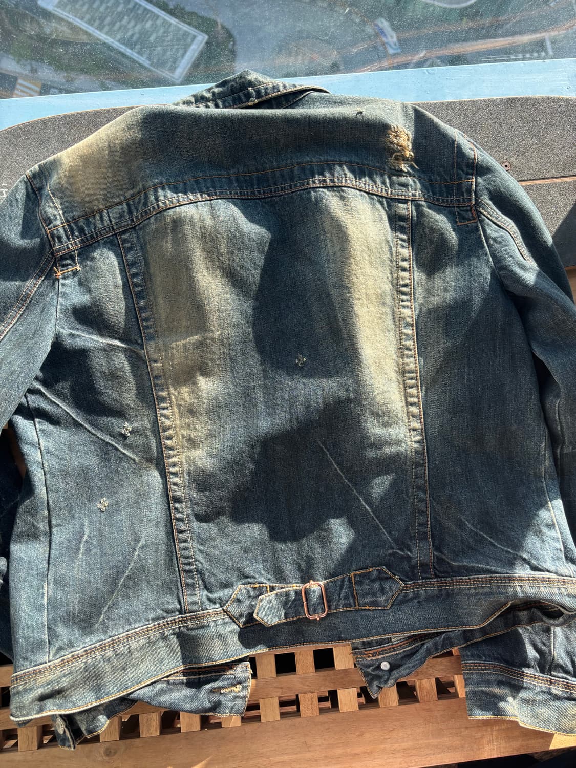 알마니 익스체인지 데미지 데님 자켓 상품이미지3