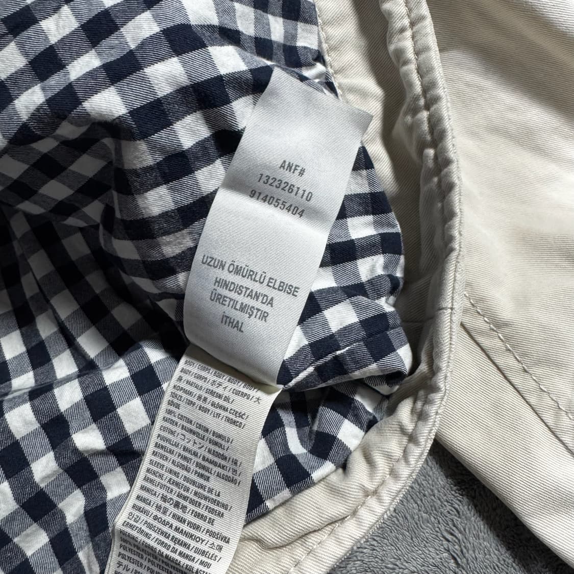 아베크롬비 아이보리 코튼 자켓 상품이미지6