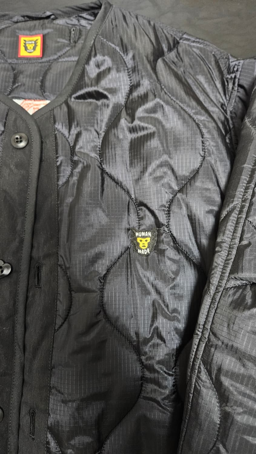 휴먼메이드 퀼티드 라이너 자켓 블랙 상품이미지5