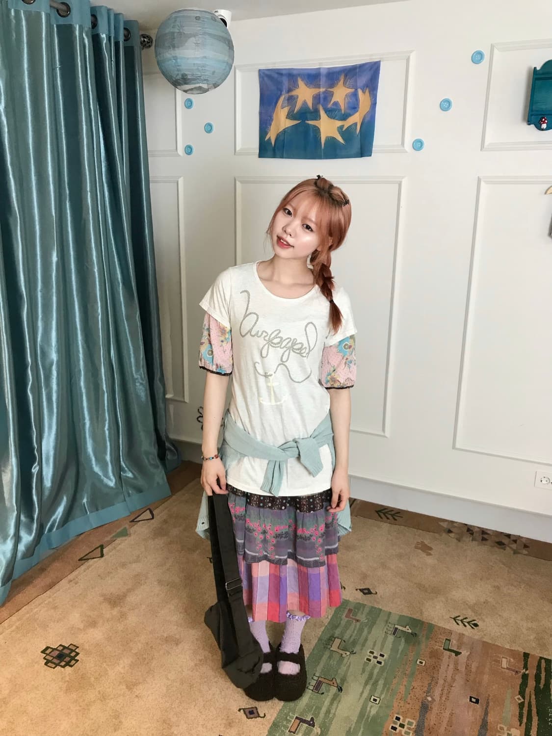 달 달한 솜사탕 모리걸🍧🍥 컬러 체크 스커트로 귀여움 두 배🍧 상품이미지4