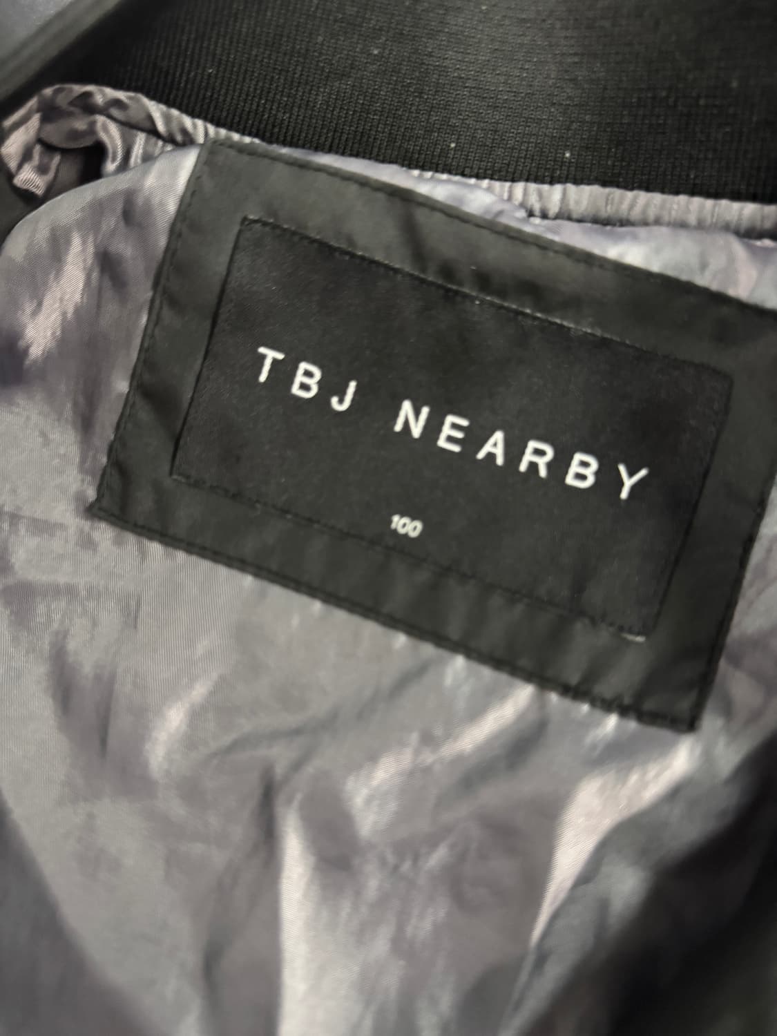 TBJ NEARBY 블랙 블루종 봄버 자켓 L 상품이미지3