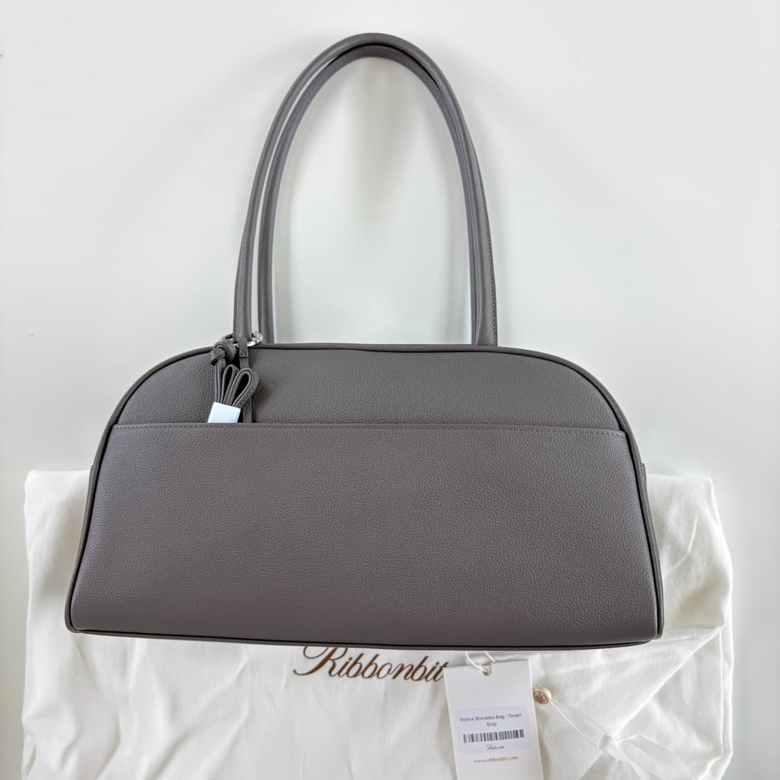 리본빛 Velora Shoulder Bag - Taupe Gray 상품이미지4